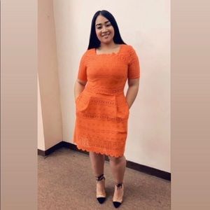 BANANA REPUBLIC ORANGE DRESS